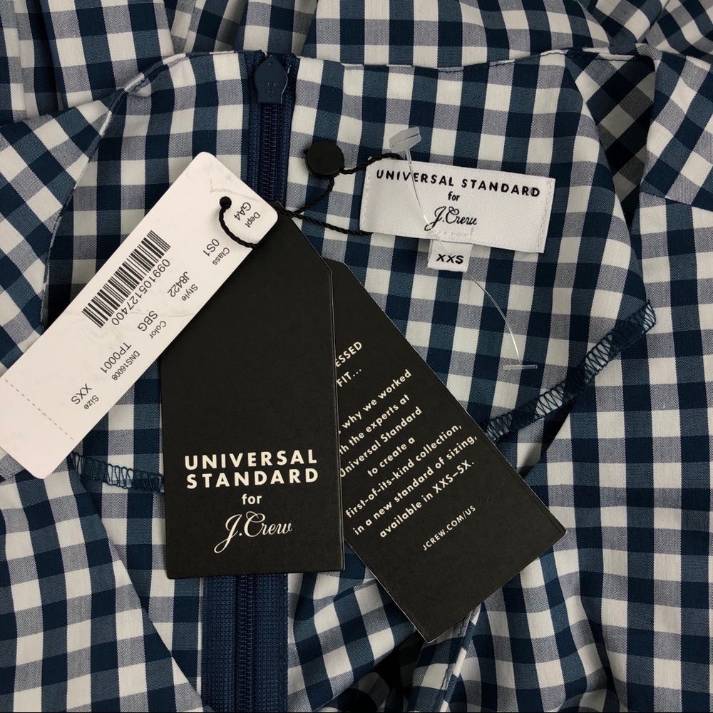 J.‎ Crew x Universal Standard Gingham Poplin Dress - Picture 7 of 8
